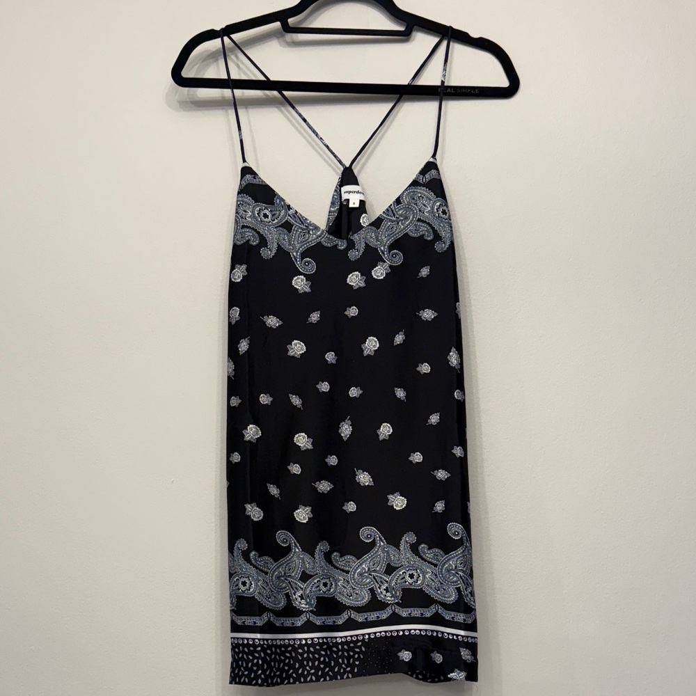 Superdown Black and White Backless Dress